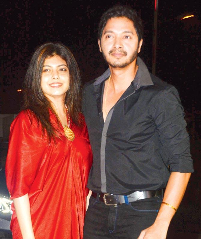 Shreyas Talpade with wife Deepti