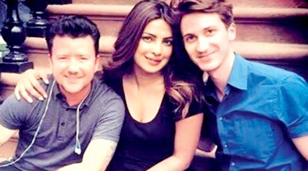 Director Silas Howard, Priyanka Chopra and writer Daniel Pearle 