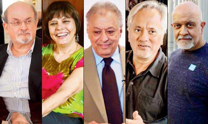 Salman Rushdie, Sooni Taraporewala, Zubin Mehta,  Anish Kapoor and Waris Hussein