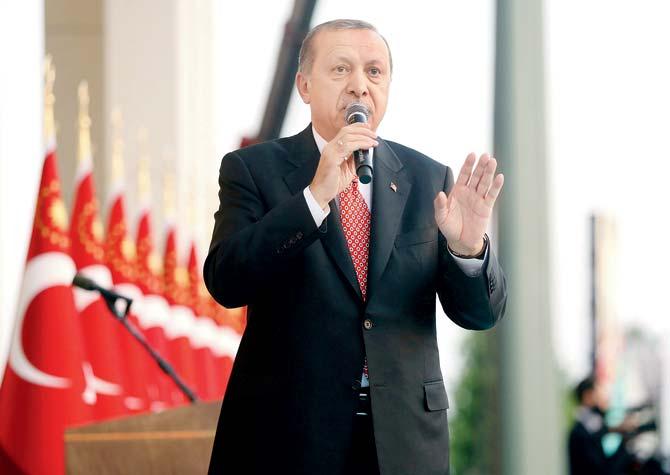 Tayyip Erdogan. Pic/AFP