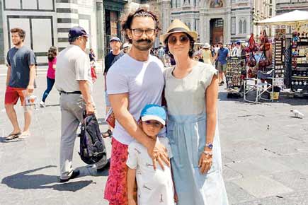 Photos: Aamir Khan, Kiran Rao and son Azad holiday in Italy