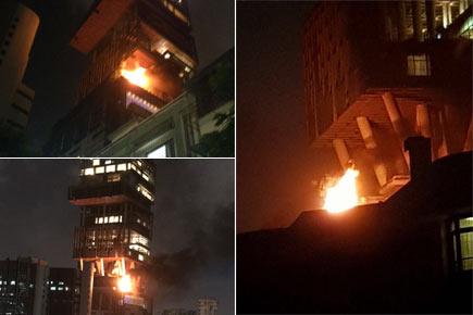 Mumbai: Fire breaks out on terrace of Mukesh Ambani's home Antilla, doused