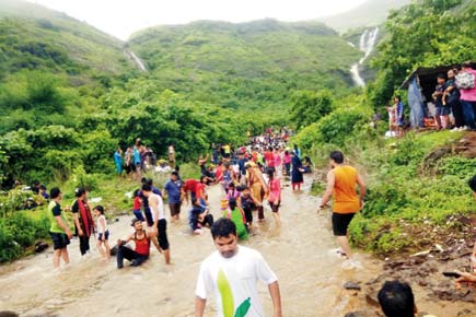 Green volunteers clean 2000 kg trash from Bhivpuri waterfall