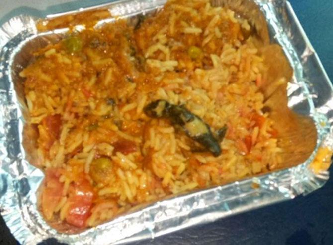 Lizard found in food served on Poorva Express