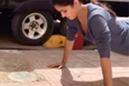 Katrina Kaif finds an unusual way of doing 'push ups'