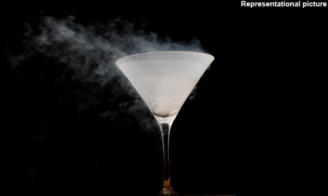 Liquid nitrogen cocktail