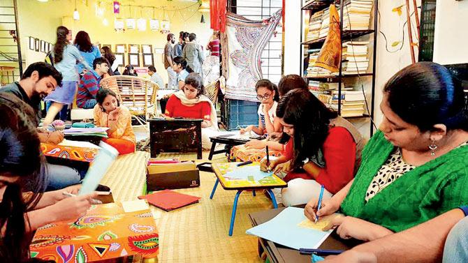The Goodwill Tribe conducts letter-writing sessions to promote the forgotten art