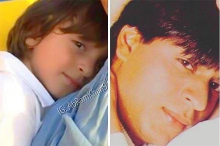This photo of Shah Rukh Khan twinning with son AbRam is adorable