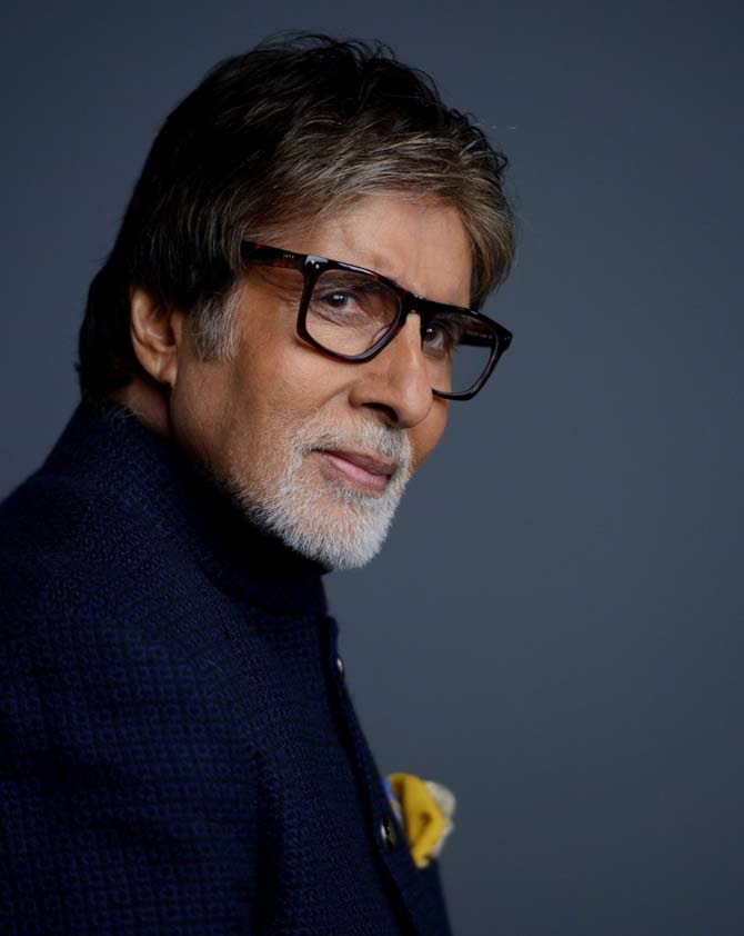 Amitabh Bachchan shoots for KBC