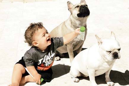 Michael Phelps' son Boomer is hogging the spotlight on Instagram