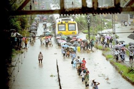 Mumbai rains: After showers disrupt trains, CR, TMC fire fight under floodwater