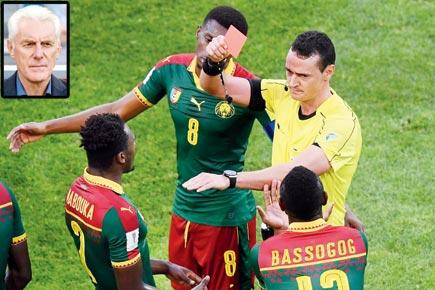 Cameroon boss slams 'confused' referee, organisers over red card gaffe