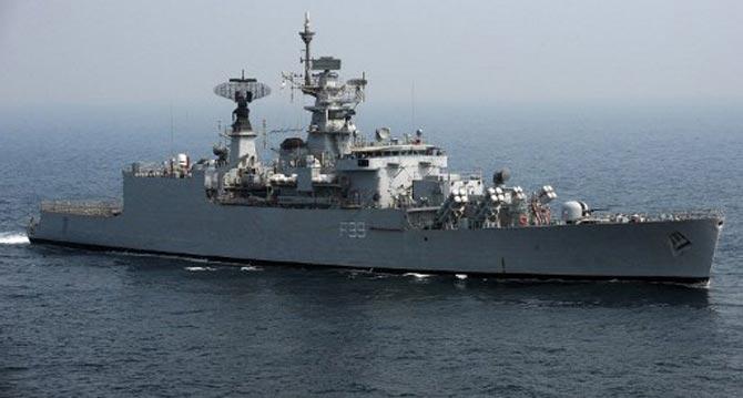 Navy warship undocked after 