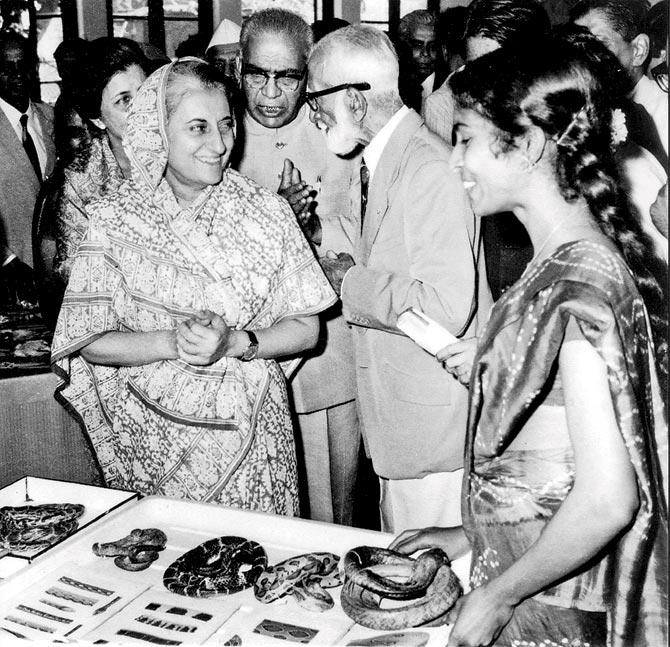 At BNHS, with Dr Salim Ali, 1974