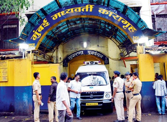The tele-medicine facility at Arthur Road Jail uses the same video conferencing set-up used for deposing of accused during court proceedings. FILE PIC