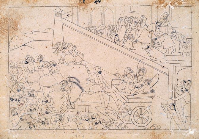 Epic animation: Historical drawings depict sequence from Ramayana
