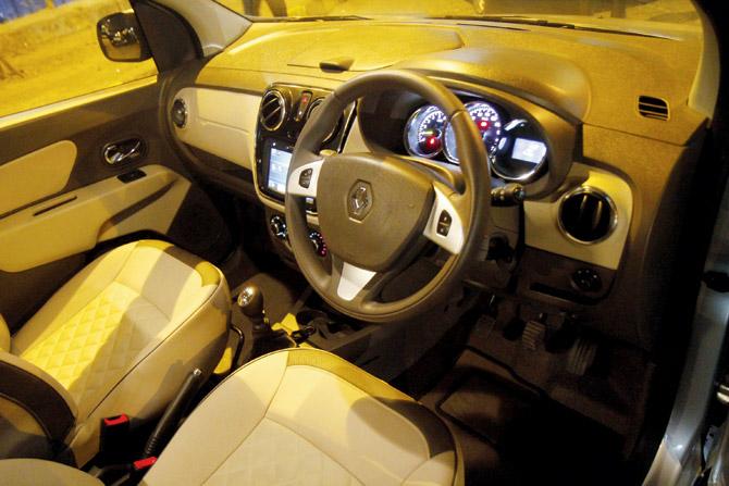 The Stepway sports a two-tone dash and art-leather upholstery