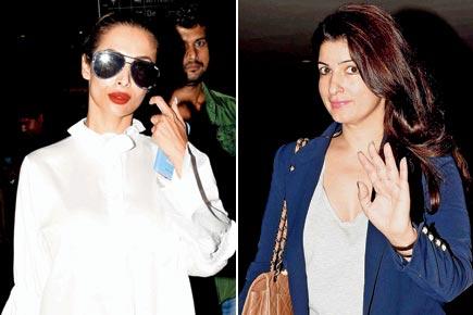 Spotted: Malaika Arora and Twinkle Khanna at Mumbai airport