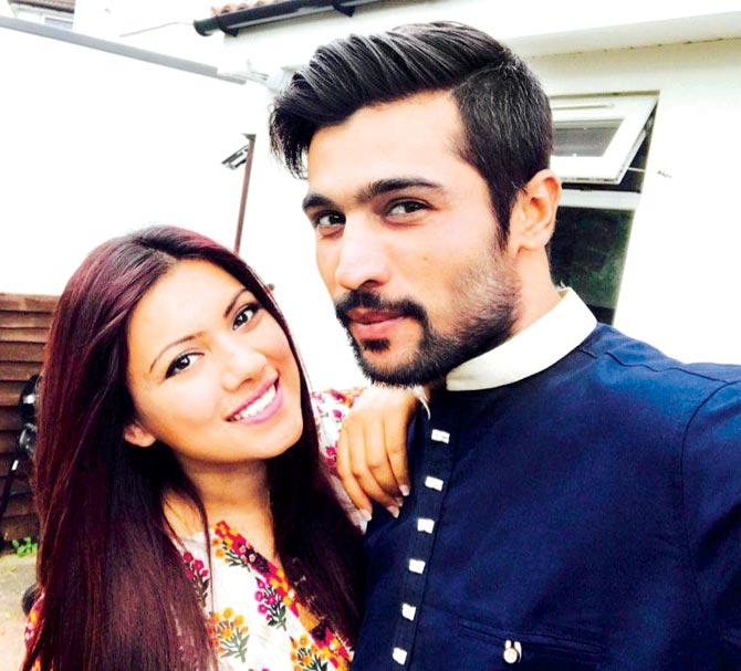  Mohammad Amir with wife Narjis Khan. Pic/Twitter account