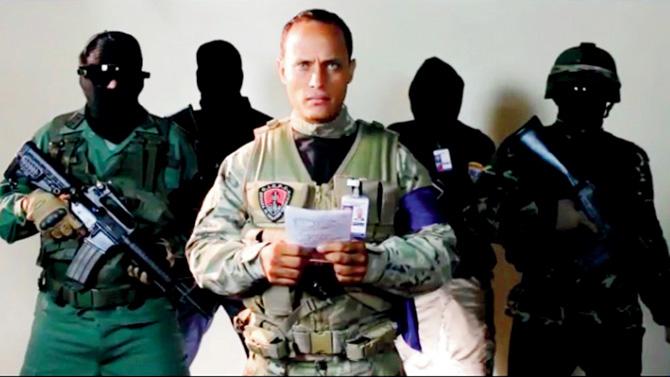 A police officer identifying himself as Oscar Perez called for a rebellion against Maduro
