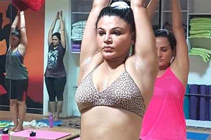 435px x 290px - For Rakhi Sawant, hot yoga is better than Ramdev Yoga