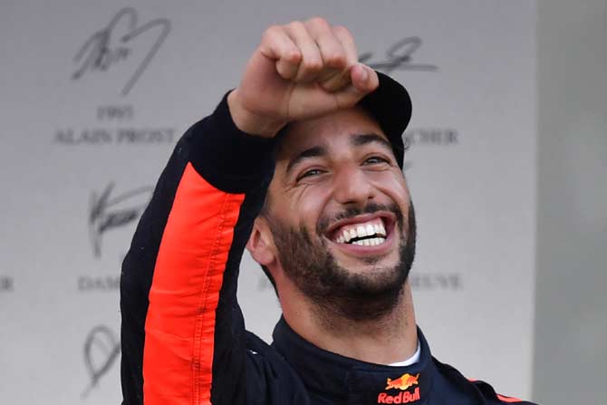 Azerbaijan grand Prix winner Daniel Ricciardo