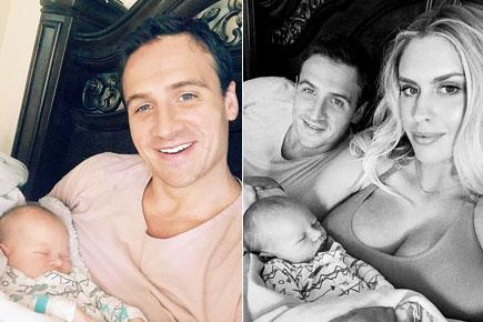 Swimmer Ryan Lochte, fiancee Kayla Rae Reid share son Caiden's pictures online