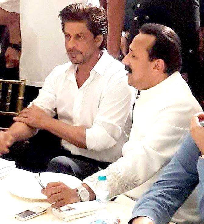 Shah Rukh Khan and Baba Siddique