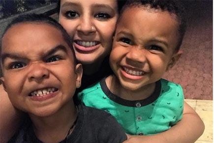 Sakshi Dhoni has a blast with Shikhar Dhawan and Dwayne Bravo's sons