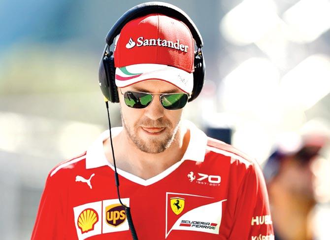 Ferrari driver Sebastian Vettel. Pic/Getty Images