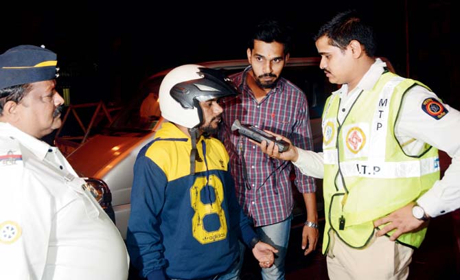 Traffic police personnel now have over 150 automated breathalysers that can keep a record of past offences