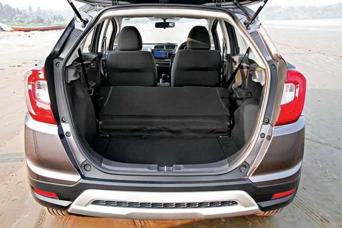 The 363-litre boot space can be expanded by folding down the second row seats
