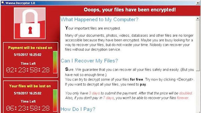 The WannaCry attack caused global disruption in May