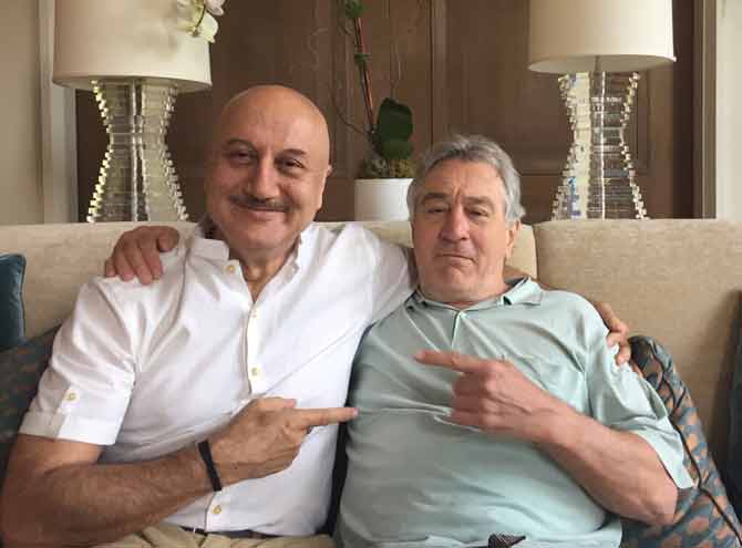 Anupam Kher with Robert De Niro