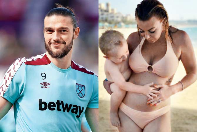 Mucklow posted this picture with son Arlo to announce her pregnancy on Instagram 