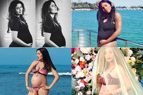 Kareena Kapoor Khan, Serena Williams, Celina Jaitley, Beyonce Knowles baby bumps