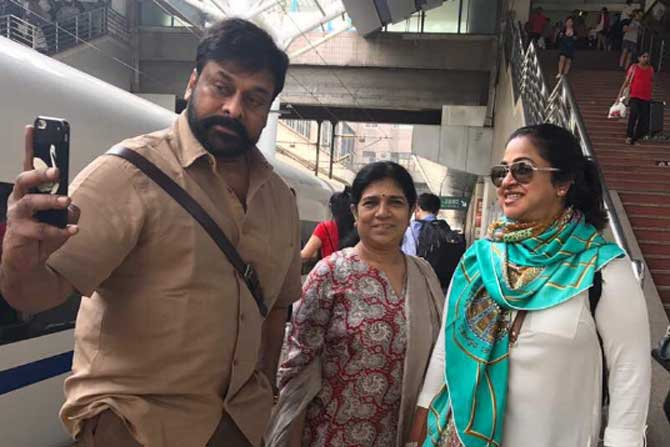 Photos: Chiranjeevi and wife enjoy trip to China with friends