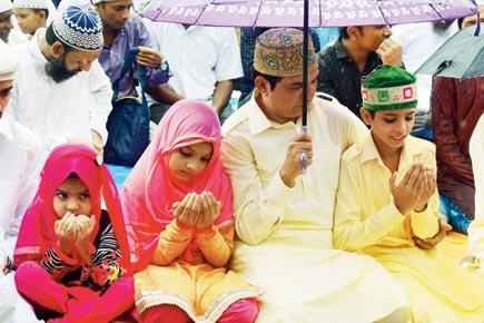 Prayers offered at a Bandra mosque on the occasion of Eid ul-Fitr