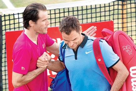 Roger Federer loses to 39-year-old Haas on Stuttgart return