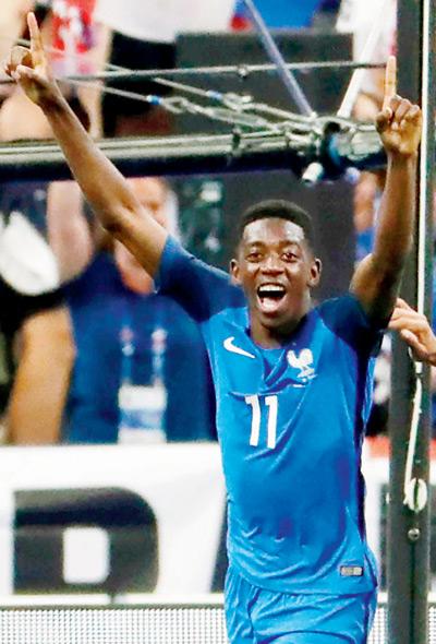 France striker Ousmane Dembele