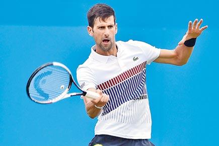 Novak Djokovic is off with a win on grass court