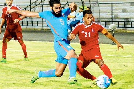Indian football team beat Nepal 2-0 for 7th consecutive win