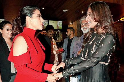 Kajol and Soundarya Rajinikanth get chatty during music launch
