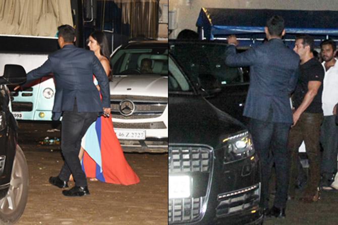 Salman Khan hugs and kisses ex-girlfriend Katrina Kaif in public