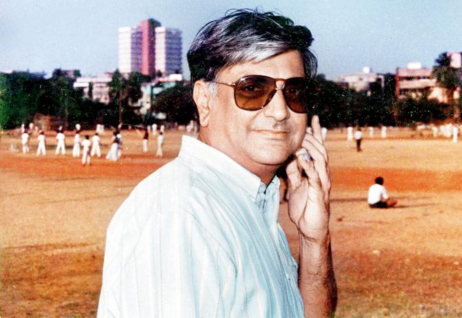 Kiran Ashar at Shivaji Park where he played and coached