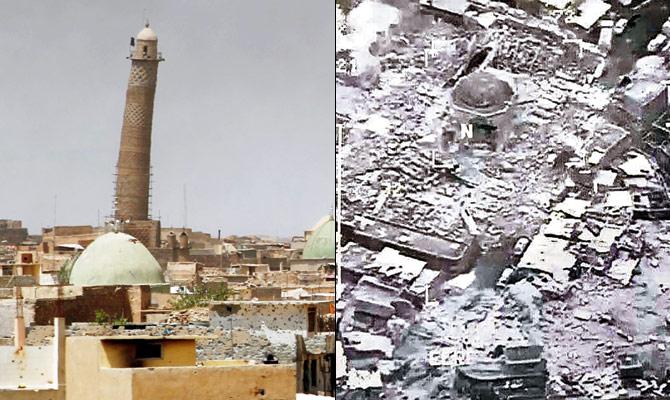 Jihadists blew up Mosul