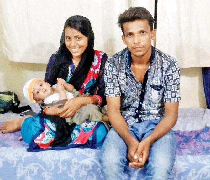 Ayesha and Chand Shaikh with their baby boy