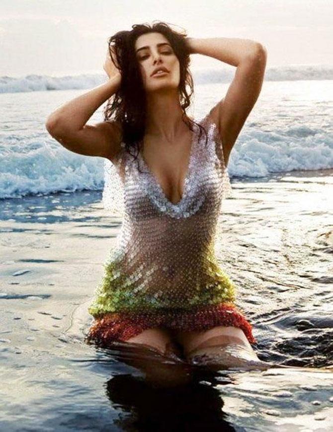 Nargis Fakhri Shows Off Her Curves In See Through Bikini