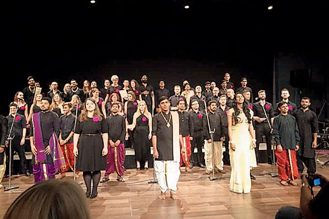 The Rainbow Voices at a performance in Mumbai