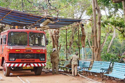 South Mumbai residents fume over fire engine parked at Priyadarshini Park